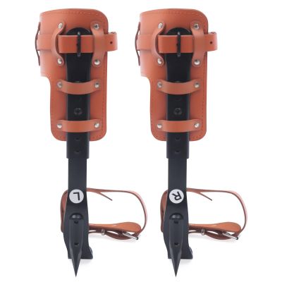Bazargame Tree Climbing Spikes Set Tree Climbing Gear with Adjustable Climbing Belt Climbing Gear Pole Climbing Spurs Tool 1 Pair Tree Pole Climbing Shoes Tool for Fruit Picking Outdoor Activities