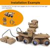 FMA Airsoft Hunting Tactical GPNVG18 Dummy Model Night Vision Goggles No Function Four-Tube Binoculars & L4G19 NVG Helmet Mount Plastic Bracket Helmet Accessories for Tactical Hunting Cosplay (Brown) view 3