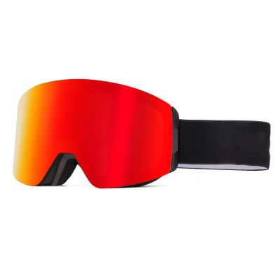 BAHREL Ski Goggles for Men Wome Adult Youth, UV Protection Snow Glasses Anti Fog Snowboard Goggles (Color : Red)