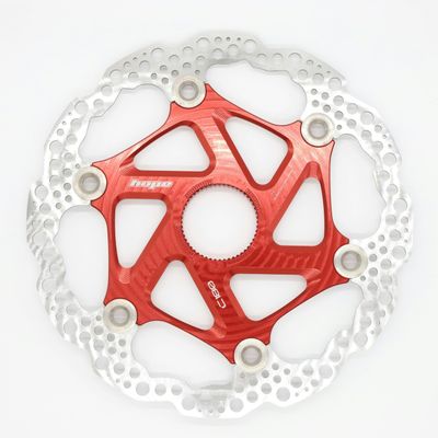Hope MTB Floating Centre-Lock Disc Brake Rotor - 180mm, Center-Lock, Red