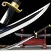 Copper Hand Guard Taichi Saber Jian Chinese Kungfu Broadsword Sword Wushu Da Dao Black High Manganese Steel Blade Sharp Outdoors Knife