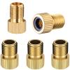 VANSIHO Bike Brass Presta Valve Adapter, Converts Presta to Schrader Inflate Tire Using Standard Bicycle Pump or Air Compressor (5 Pack) view 1