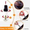 VANSIHO Bike Brass Presta Valve Adapter, Converts Presta to Schrader Inflate Tire Using Standard Bicycle Pump or Air Compressor (5 Pack) view 3