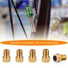 VANSIHO Bike Brass Presta Valve Adapter, Converts Presta to Schrader Inflate Tire Using Standard Bicycle Pump or Air Compressor (5 Pack) view 4