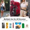 AceTreker 32 oz 40 oz Water Bottle Sleeve, Insulated Sport Water Bottle Holder with Strap & Paracord Handle, Flask Carrier Sling Bag with 4 Pockets for Walking Hiking-Wild Rose view 3