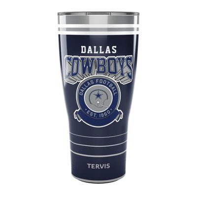 Tervis Traveler NFL Dallas Cowboys - Vintage Triple Insulated Tumbler Travel Cup Keeps Drinks Cold & Hot, 30oz, Stainless Steel