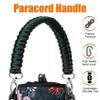 AceTreker 32 oz 40 oz Water Bottle Sleeve, Neoprene Insulated Water Bottle Sling Holder Bag with Adjustable Shoulder Strap & Paracord Handle for Men Women Walking Wild Rose view 2