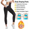 Vuirrm Sauna Pants for Women, Waist Trainer Leggings for Women Tummy Control Slimming Body Shaper Workout Leggings for Yoga, 2XL/3XL,Blue view 2