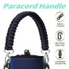 AceTreker 64/128 oz Water Bottle Carrier Bag, Insulated Half Gallon Water Bottle Sleeve with 5 Pocket, Sport Water Flask with Paracord Handle and Shoulder Strap for Walking Hiking Camping Gym-Navy view 4