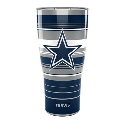Tervis Traveler NFL Dallas Cowboys - Hype Stripes Triple Insulated Tumbler Travel Cup Keeps Drinks Cold & Hot, 30oz, Stainless Steel