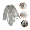 Lurrose 2pcs Acrylic Chain Tassel Shoulder Epaulet Jewelry for Women Chic Rhinestone and Tassel Design for Weddings Photo Shoots and Stage Costumes view 4