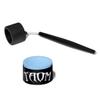 TAOM Pyro Billiard Pool Cue Premium Chalk - Blue - with Chalk Holder view 1