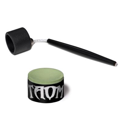 TAOM V10 Billiard Pool Cue Premium Chalk Green - with Chalk Holder