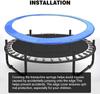 AMeLL Trampoline Cover Trampoline Replacement Mat Trampoline Accessory Spring Cover, Waterproof, 12ft, Blue (Color : Blue, Size : 15ft) view 3