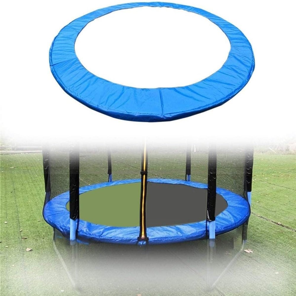 6ft 8ft 10ft 12ft 13ft 14ft 15ft 16ft Trampoline Cover Replacement Trampoline Enclosure Mat Foam Mat Spring Mat (Color : Blue, Size : 14ft)
