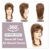 Traqur Mullet Wigs for Men Joe Dirt Emo Wig 80s Costumes Fancy Party Accessory Cosplay Wig Halloween Man x (Strawberry Blonde) view 3
