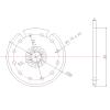 E Bike Pedal Assistant Sensor Electric Bicycle PAS System 12Magnet, KT D12 PAS Sensor view 3