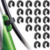 VANSIHO Bike Cable Clamps 20pcs Housing Hose Guide C-Clips for MTB Bike Road Bicycle Brake Derailleur Shifter view 1