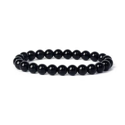 KOINEN Beads bracelet, 8mm Natural Stone For Both Men And Women (Length : 23cm-9.06inch, Main Stone Color : 8mm Beads)