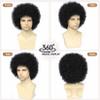 Adequate Black Afro Wig Men with Glasses,Disco Wigs,70s Outfits for Men,70s Mens Wig,Halloween Funny Wigs(Black) view 4