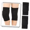 SHOWERORO Knee Protector Sleeves Breathable Elastic Support for Sports Soft Sponge Padding for Joint Pain Relief Non-slip Design for Dance Running and More Pair of Black s view 1