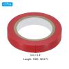 PATIKIL 32.8Ft Grip Finishing Tape, 3 Pack PVC Racquet Finishing Tapes Racket Accessories Sticky Seal for Tennis Badminton, Red view 2