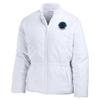WEAR by Erin Andrews Women's White Carolina Panthers Packaway Full-Zip Puffer Jacket view 4