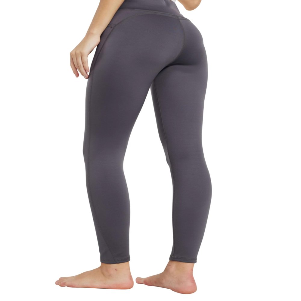 CFBDSIR2149 Winter Leggings for Women-High Waisted Compression Warm Plush Yoga Pants (US, Alpha, X-Small, Regular, Regular, Grey)