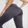 CFBDSIR2149 Winter Leggings for Women-High Waisted Compression Warm Plush Yoga Pants (US, Alpha, X-Small, Regular, Regular, Grey) view 4