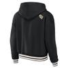WEAR by Erin Andrews Women's Black New Orleans Saints Lace-Up Pullover Hoodie view 3