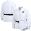 WEAR by Erin Andrews Women's White Pittsburgh Steelers Packaway Full-Zip Puffer Jacket view 1