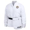 WEAR by Erin Andrews Women's White Pittsburgh Steelers Packaway Full-Zip Puffer Jacket view 2