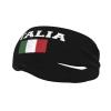 Byoblu Italian Flag Italy Love Italia Sports Sweatband Headband for Men & Women - for Tennis, Basketball, Running, Gym, Working Out view 2