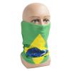 2 Brazilian flag multifunctional Scarf, Neck Gaiter Balaclava Face Mask, outdoor cycling, fishing, sun protection, and dust mask(one size fits all) view 3