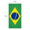 2 Brazilian flag multifunctional Scarf, Neck Gaiter Balaclava Face Mask, outdoor cycling, fishing, sun protection, and dust mask(one size fits all) view 4