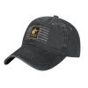 Army 27th Infantry Regiment DUI Denim Trucker Hat Baseball Cap for Men Cowboy Dad Black view 1