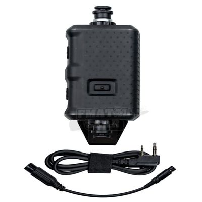 FMATAL GEAR V20 PTT | NATO U174/U Compatible Tactical Radio Push-to-Talk Adapter for FMATAL AMP/ COMTA3 / Headsets (V20 PTT BK)