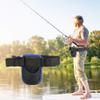 Alomejor Lightweight Waist Fishing Rod Holder with Oxford Fabric Belt Strap, Angling Tools Accessories for Outdoor Fishing (fishing belly belt) view 2