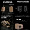 FMATAL GEAR NRR 26dB Digital Tactical Headset V20 PTT | Pickup Noise Reduction Communication Hearing Protection Earmuffs (V20 PTT DE) view 3