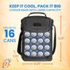 Custom Soft Cooler Bag - Personalize Your Insulated Bag for Corporate Events or Gifts - Leak Proof Customizable Portable Cooler Bag Holds 16 Beer Cans - 12.5 x 8.25 x 6.25-6 Pack - Customize 123 view 2