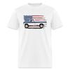 1970 F150, F250, F350 American Classic 4x4 Highboy Pickup Truck Mens T-Shirt (US, Alpha, Medium, Regular, Regular, White) view 1