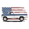 1970 F150, F250, F350 American Classic 4x4 Highboy Pickup Truck Mens T-Shirt (US, Alpha, Medium, Regular, Regular, White) view 2