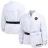 WEAR by Erin Andrews Women's White Cleveland Browns Packaway Full-Zip Puffer Jacket view 1