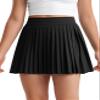 CRZ YOGA Girls Pleated Athletic Skirts Black X-Small view 1