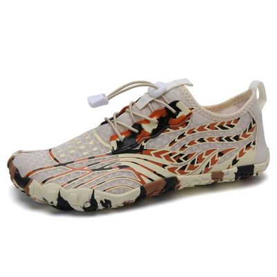 WateLves Water Shoes Men Women Barefoot Quick-Dry Aqua Sock Outdoor Athletic Sport Shoes Kayaking Boating Hiking Surfing(Brown,37)