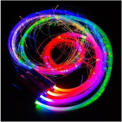 AMeLL LED Fiber Optic Whip 6Ft LED Whip Dance, 36 Color Effect Mode Pixel Light-Up Whip Light Flow Rave Show Music