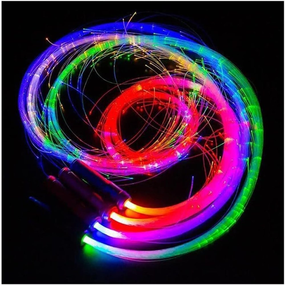 AMeLL LED Fiber Optic Whip 6Ft LED Whip Dance, 36 Color Effect Mode Pixel Light-Up Whip Light Flow Rave Show Music