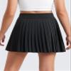 CRZ YOGA Girls Pleated Athletic Skirts Black Large view 3
