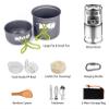 MDybf Camping Cookware Kit, Lightweight Camping Cooking Set with Foldable Wood Stove Pots Pans for Picnic Hiking Outdoor Backpacking Gear view 2