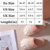 acquo House Slippers Cotton Slippers Home Plush Slippers Non Slip Slippers Furry Slippers Warm Slippers Indoor Soft Soled Slippers Cotton Slippers (Color : A, Size : 7.5-8) view 2